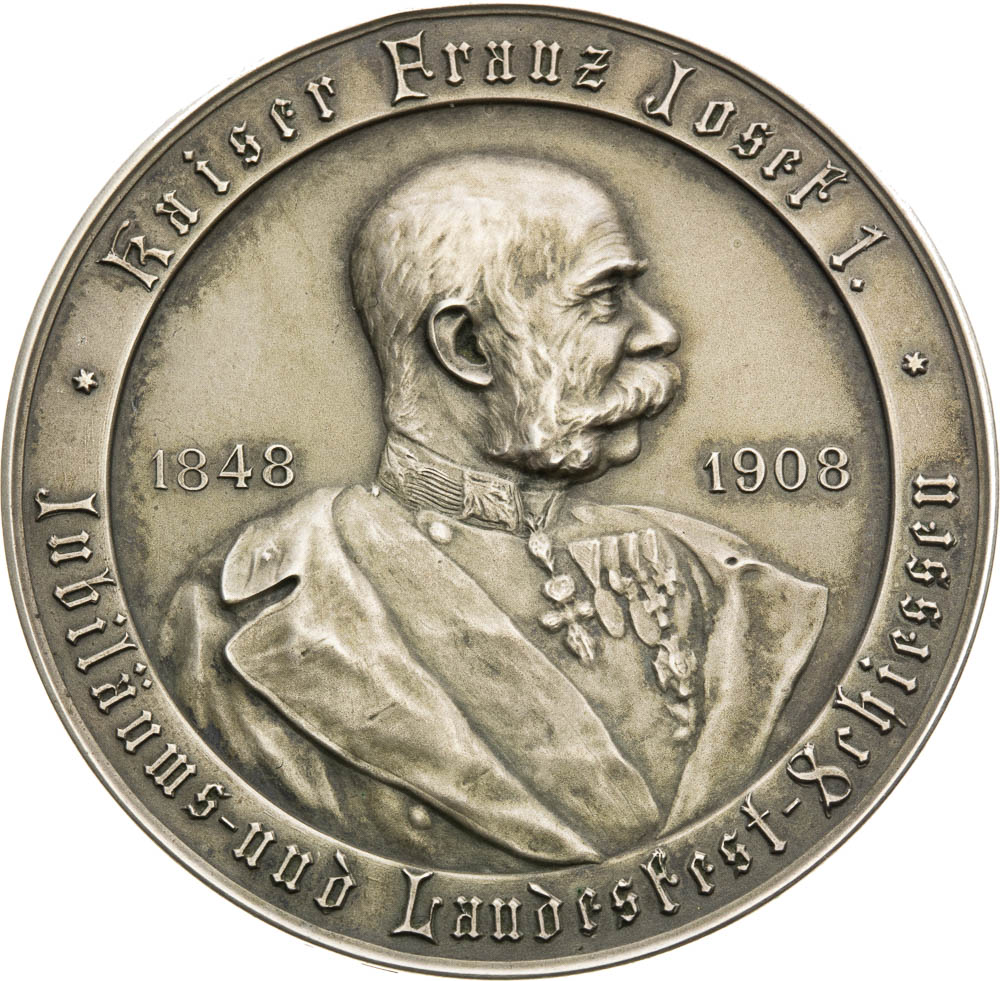 Stříbrná medaile 1908 - avers