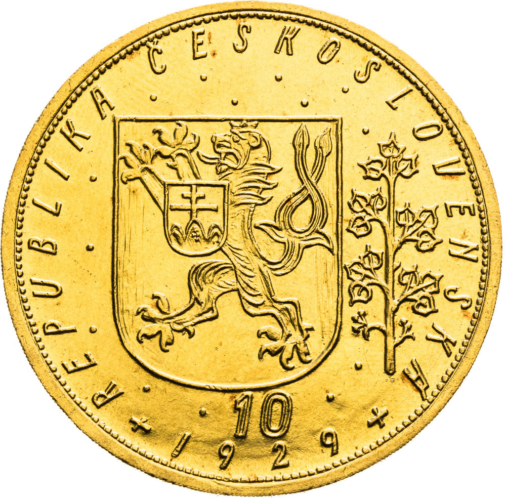 10 Ducats 1929 - back