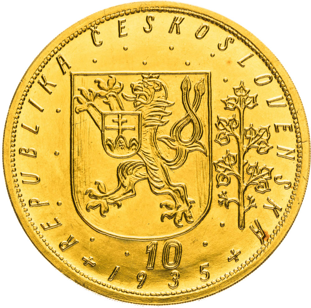 10 Ducats 1935 - back