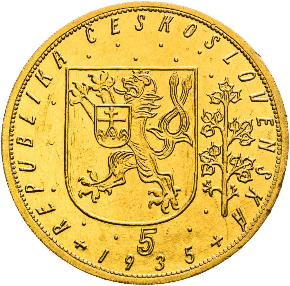 5 Dukát 1935 - revers