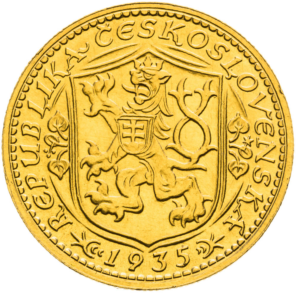 Dukát 1935 - revers
