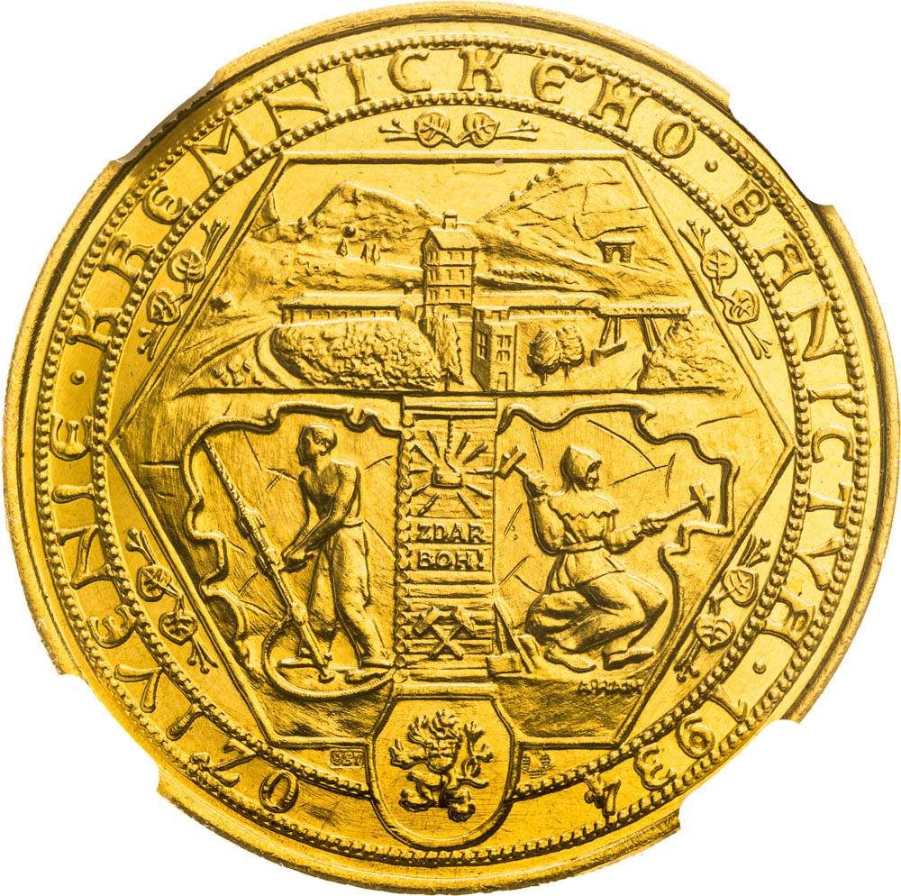 Zlatá medaile 1934 (5 Dukát) - avers