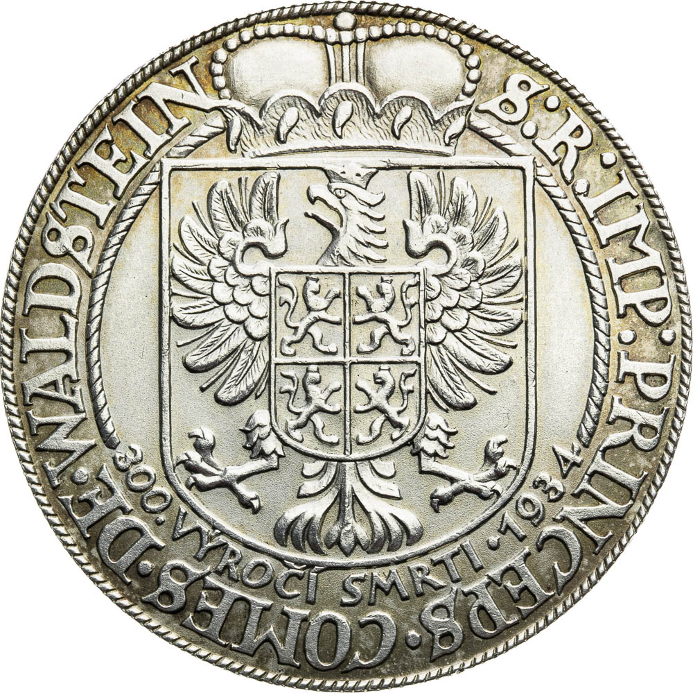Stříbrná medaile 1934 (matná verze) - revers