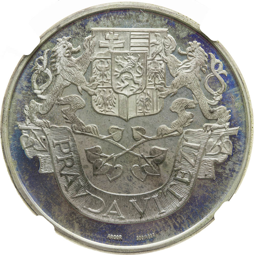Silver medal 1968 - back