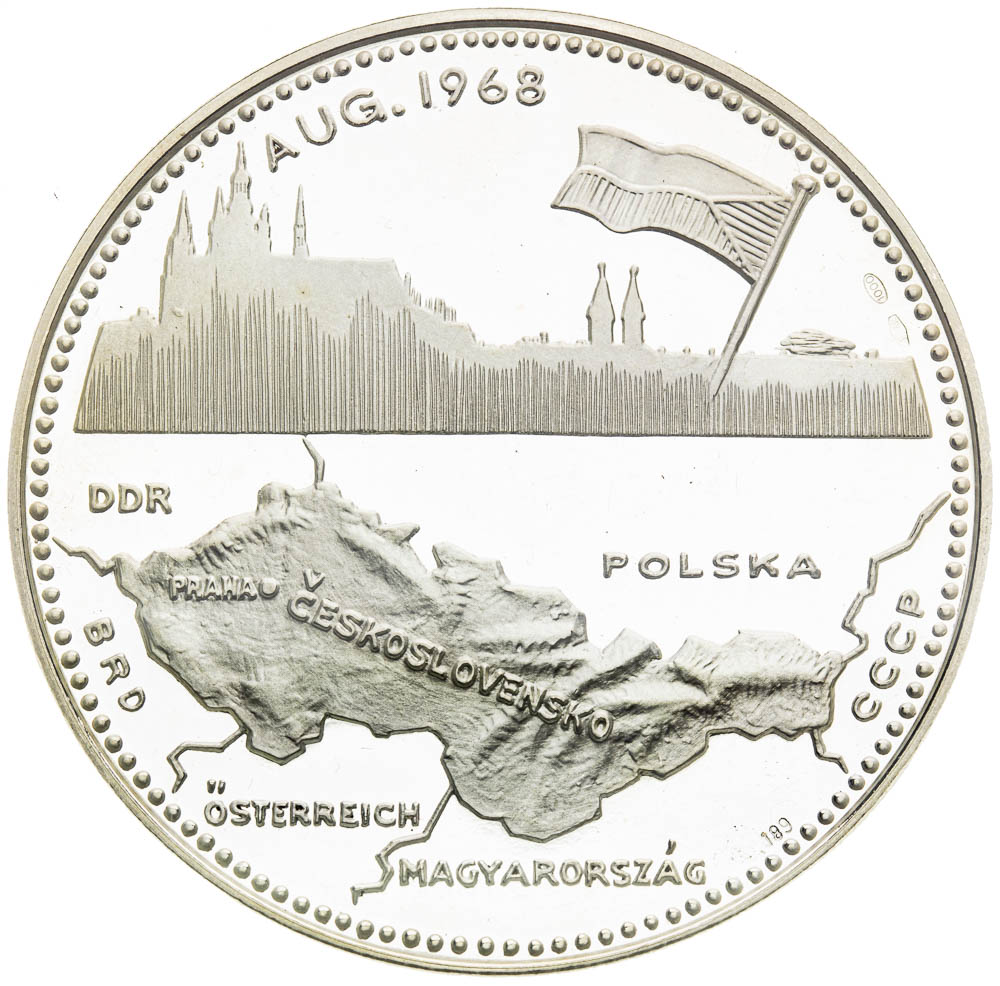 Silver medal 1968 - back