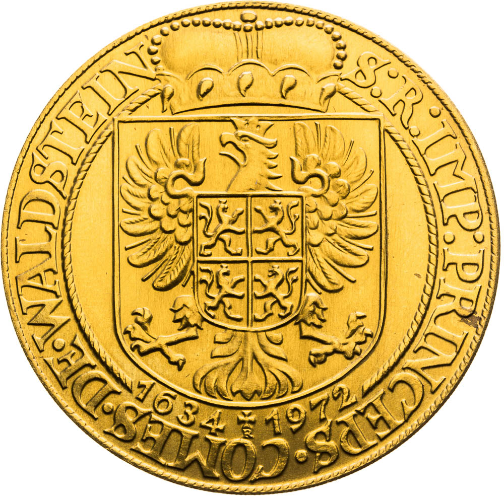 Zlatá medaile 1972 (10 Dukát) - revers