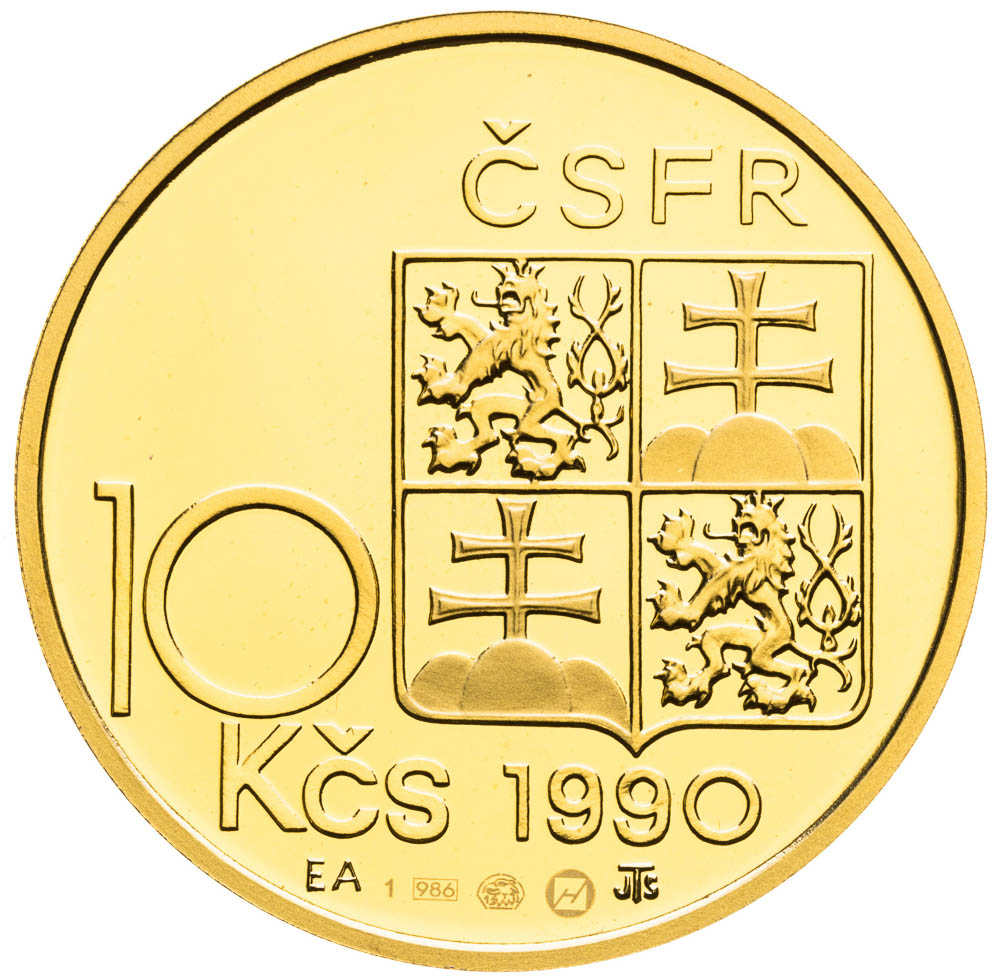 Set of 10 Koruna 1990 T. G. Masaryk (Author's emission, set no. 1) - back