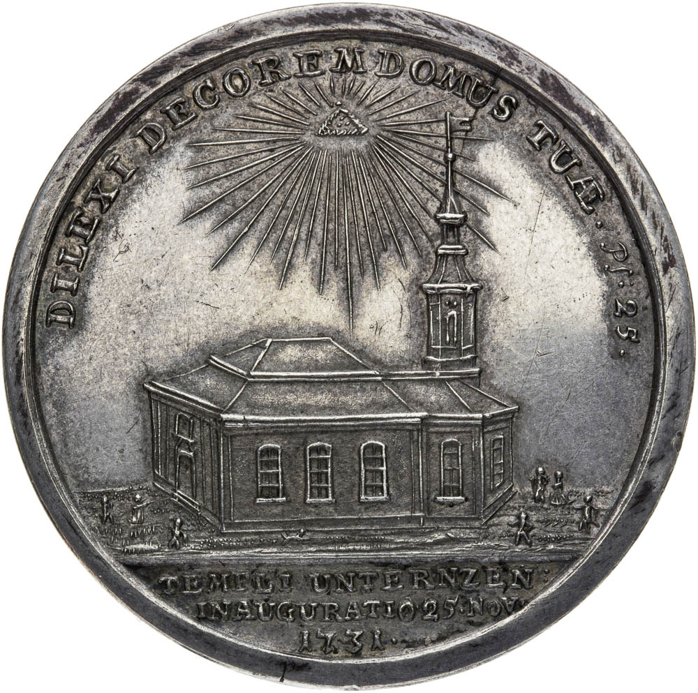 Strieborná medaila 1731 - reverz