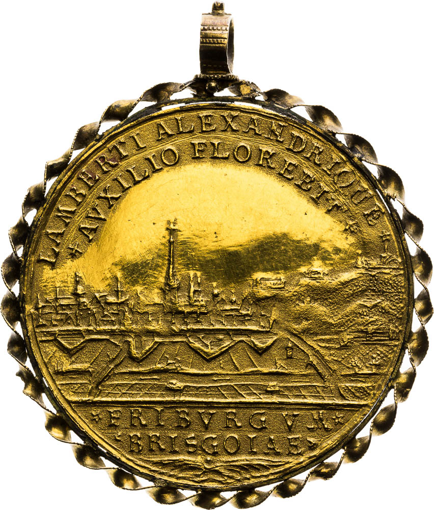 Zlatá medaila 1739 - reverz