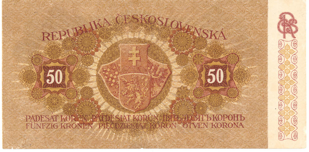 50 Kč 1919 - revers