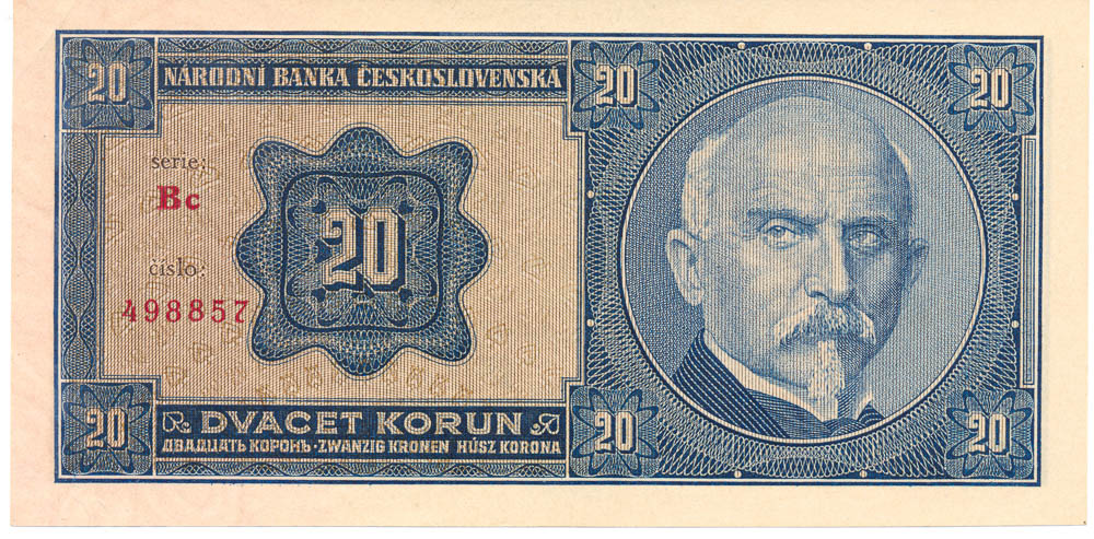 20 Kč 1926 - avers