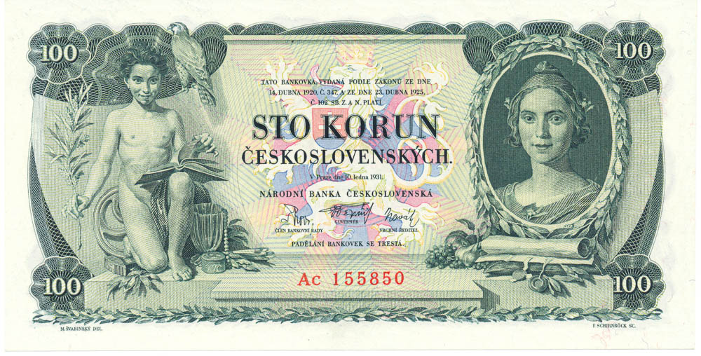 100 Koruna 1931 - front