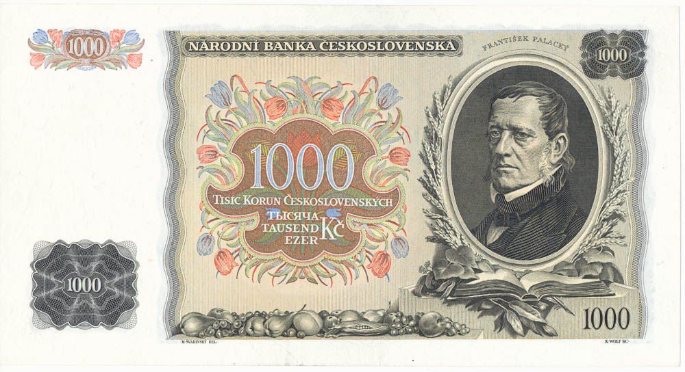 1000 Koruna 1934 - back