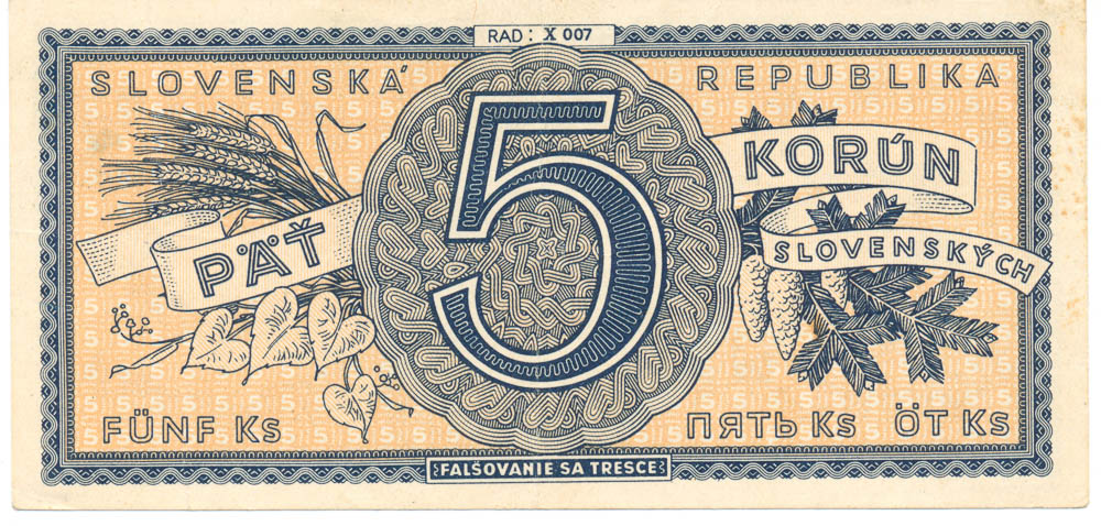 5 Ks 1945 - revers