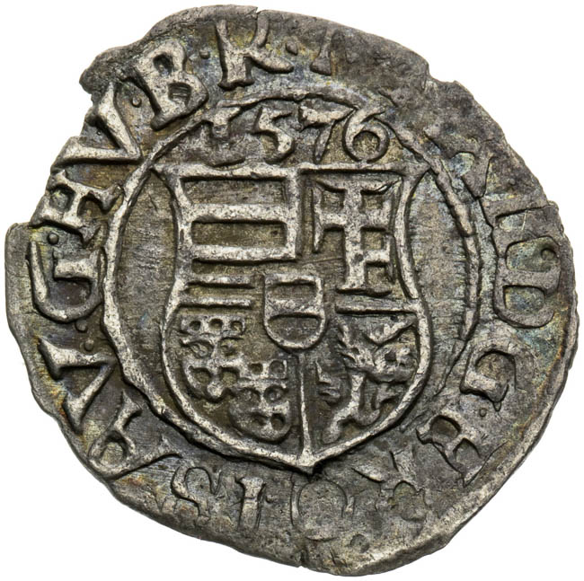 Denár 1576 - averz