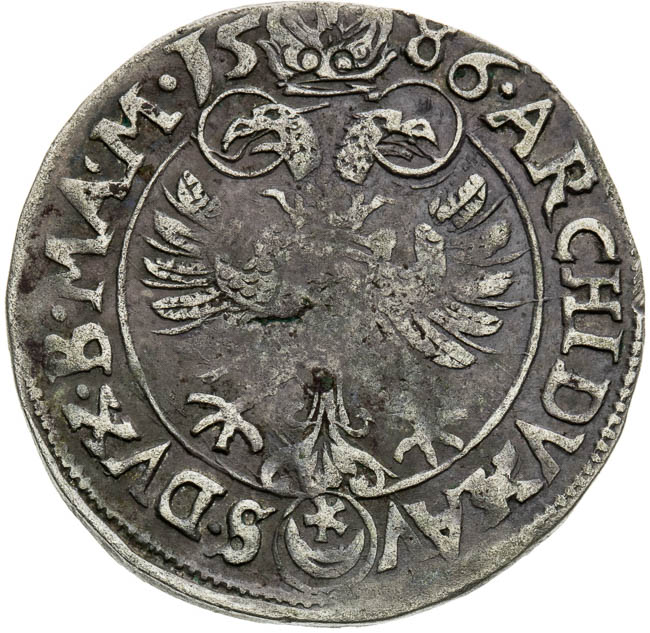 Weissgroschen 1586 - back
