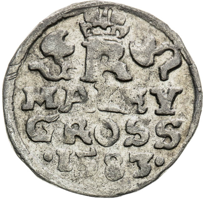 Kleingroschen 1583 - back