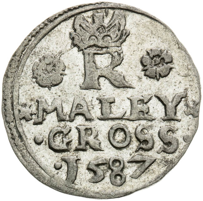 Malý groš 1587 - reverz