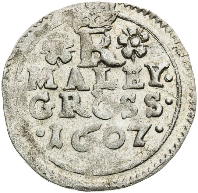 Malý groš 1607 - reverz