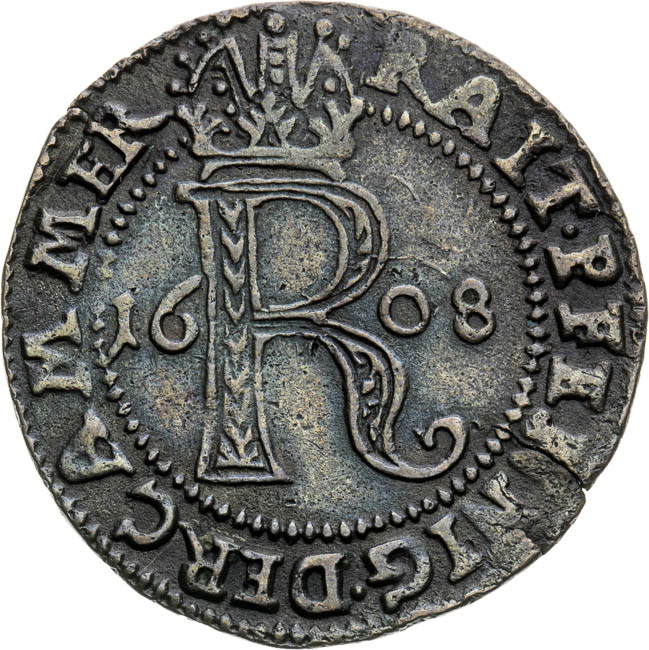 Početní groš 1608 - averz