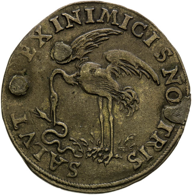 Strieborný žeton 1611 - averz