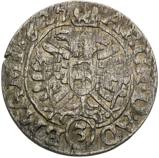 3 Kreutzer 1627 - back