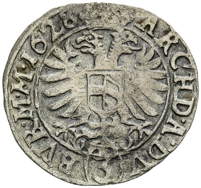 3 Kreutzer 1628 - back