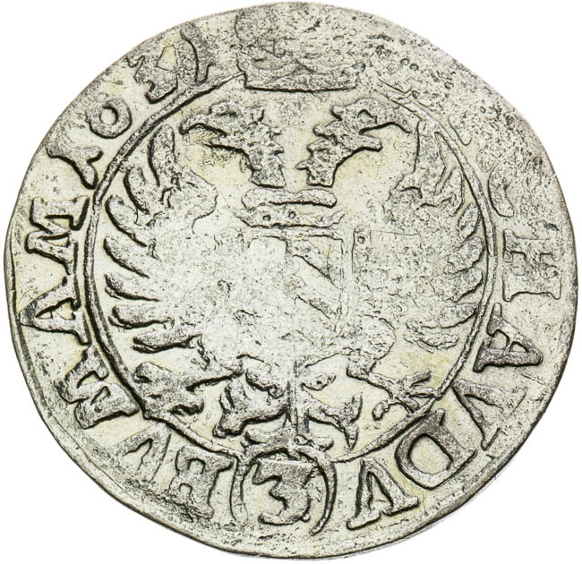 3 Kreutzer 1631 - back