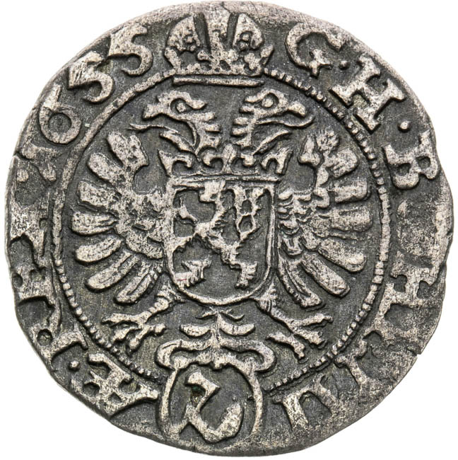 3 Kreutzer 1655 - back