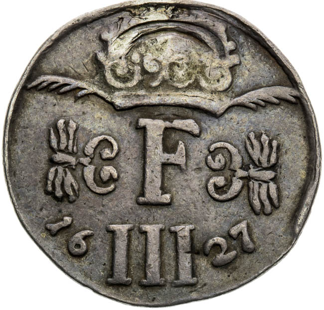 Silver token 1627 - front