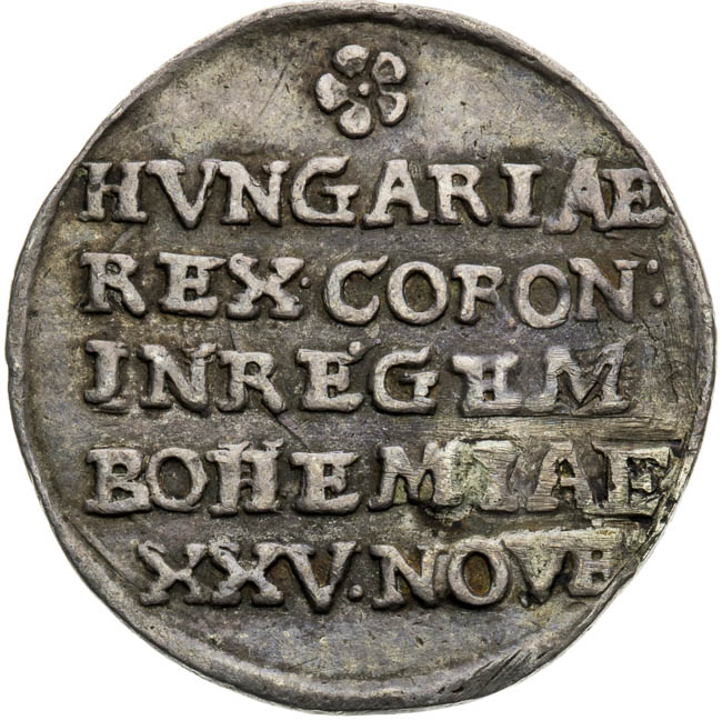 Silver token 1627 - back