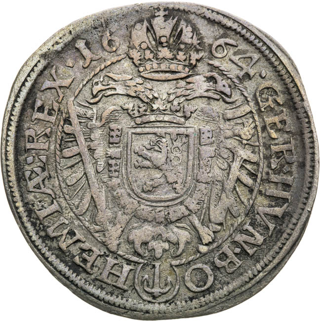 XV Kreutzer 1664 - back
