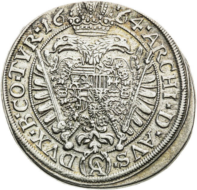 XV Kreutzer 1664 - back