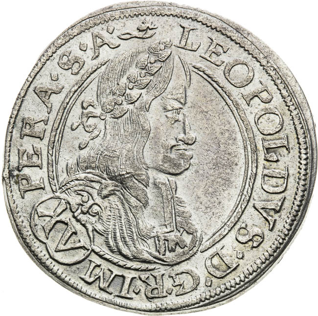 XV Kreuzer 1664 - front