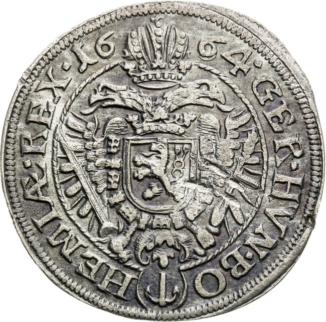 XV Kreuzer 1664 - back