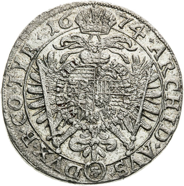 XV Kreutzer 1674 - back