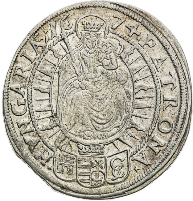 XV Kreutzer 1674 - back