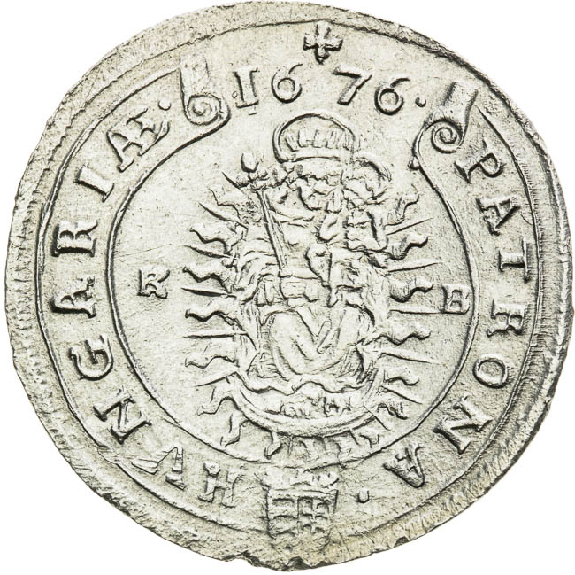 XV Kreutzer 1676 - back