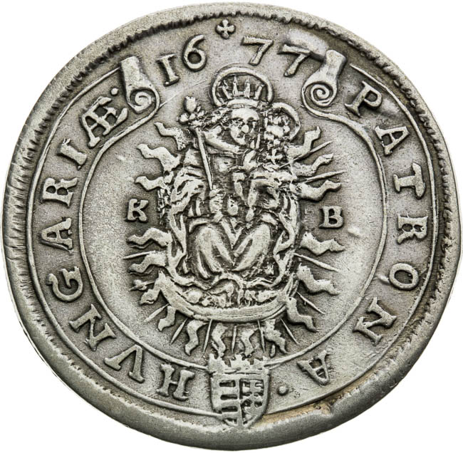XV Kreutzer 1677 - back