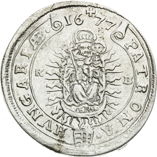 XV Kreutzer 1677 - back