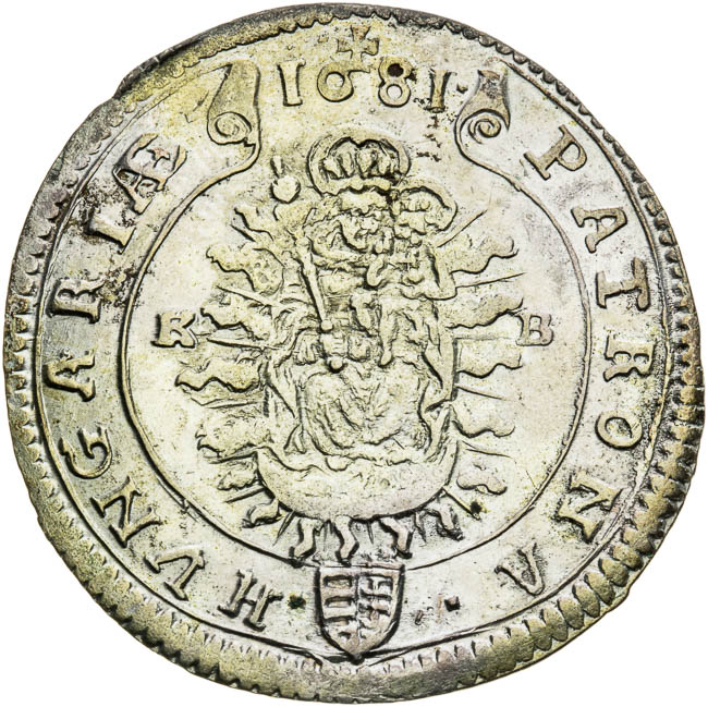 XV Kreutzer 1681 - back