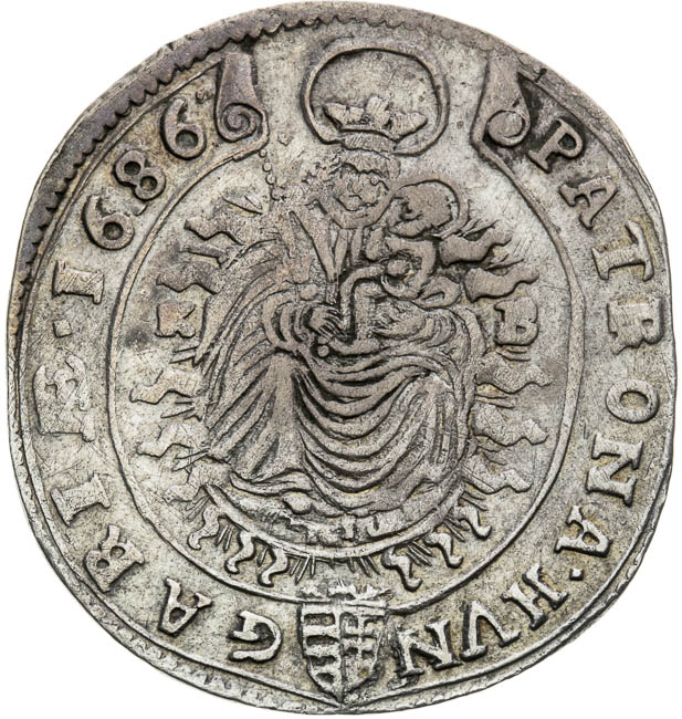 XV Kreutzer 1686 - back
