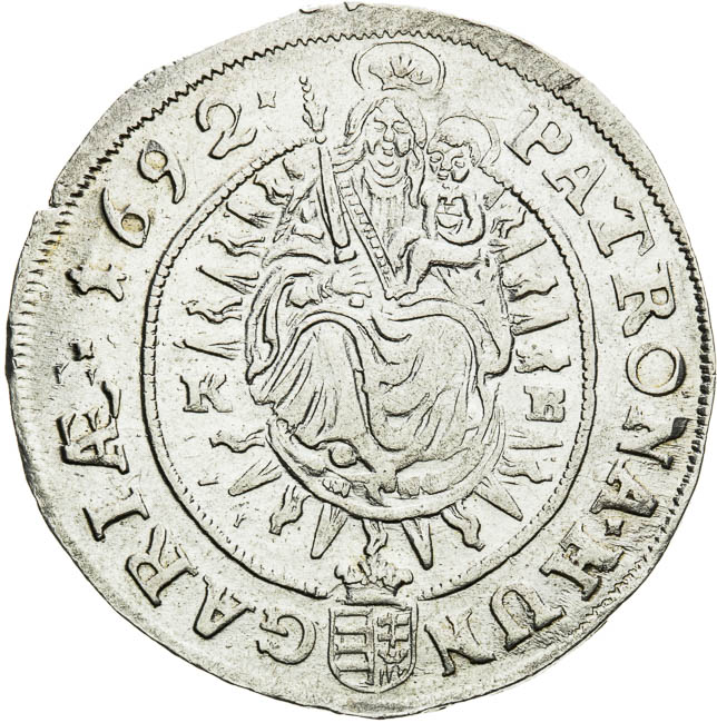 XV Kreutzer 1692 - back