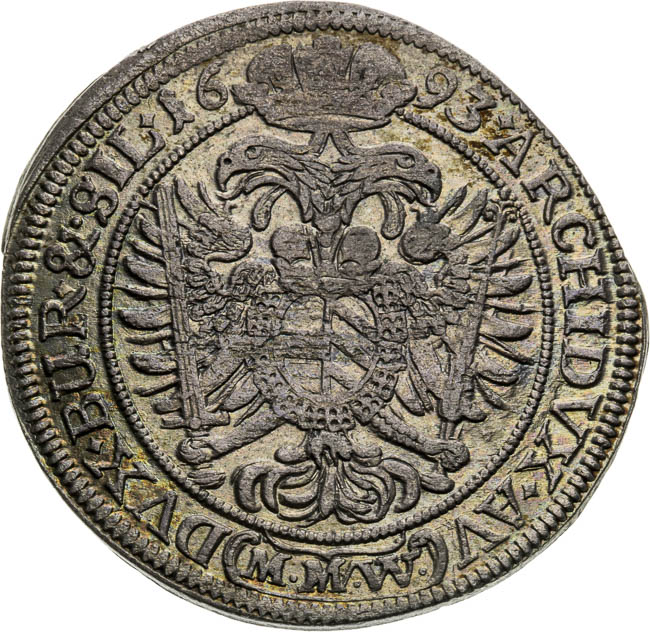 XV Kreutzer 1693 - back