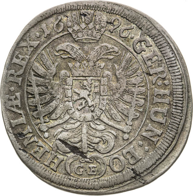 XV Kreutzer 1696 - back