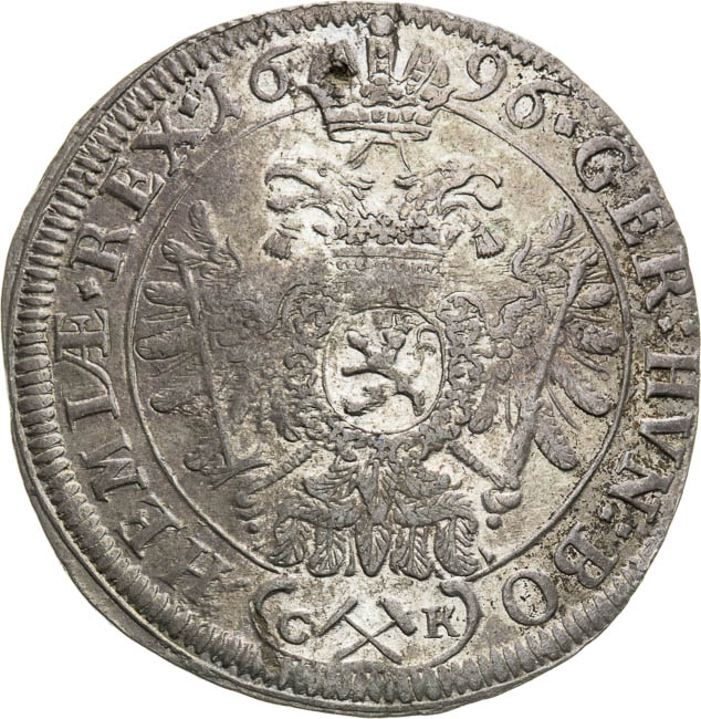 XV Kreutzer 1696 - back