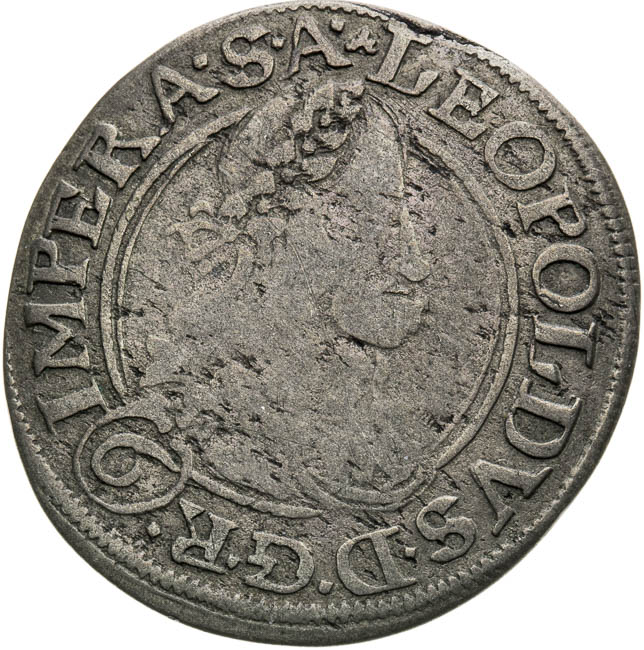 6 Grajciar 1664 - averz