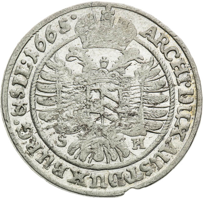VI Grajciar 1665 - reverz