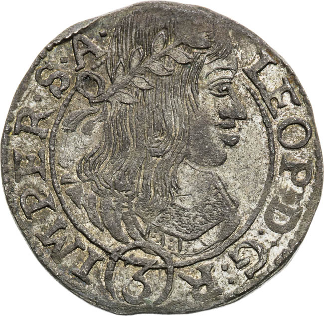 3 Grajciar 1660 - averz