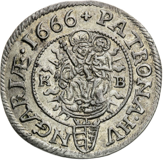 3 Grajciar 1666 - reverz